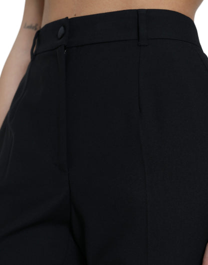 Elegante wollen broek met hoge taille