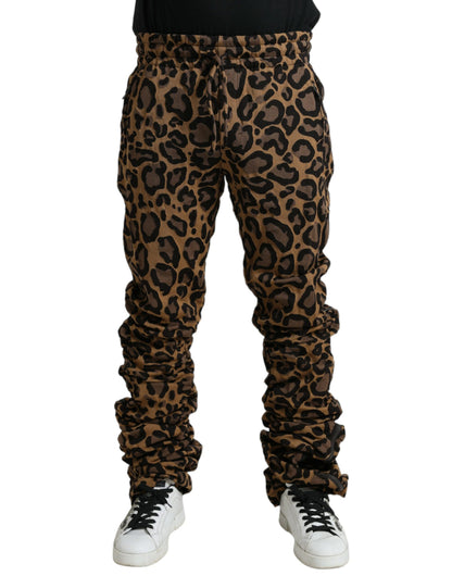 Chique luipaardprint joggingbroek