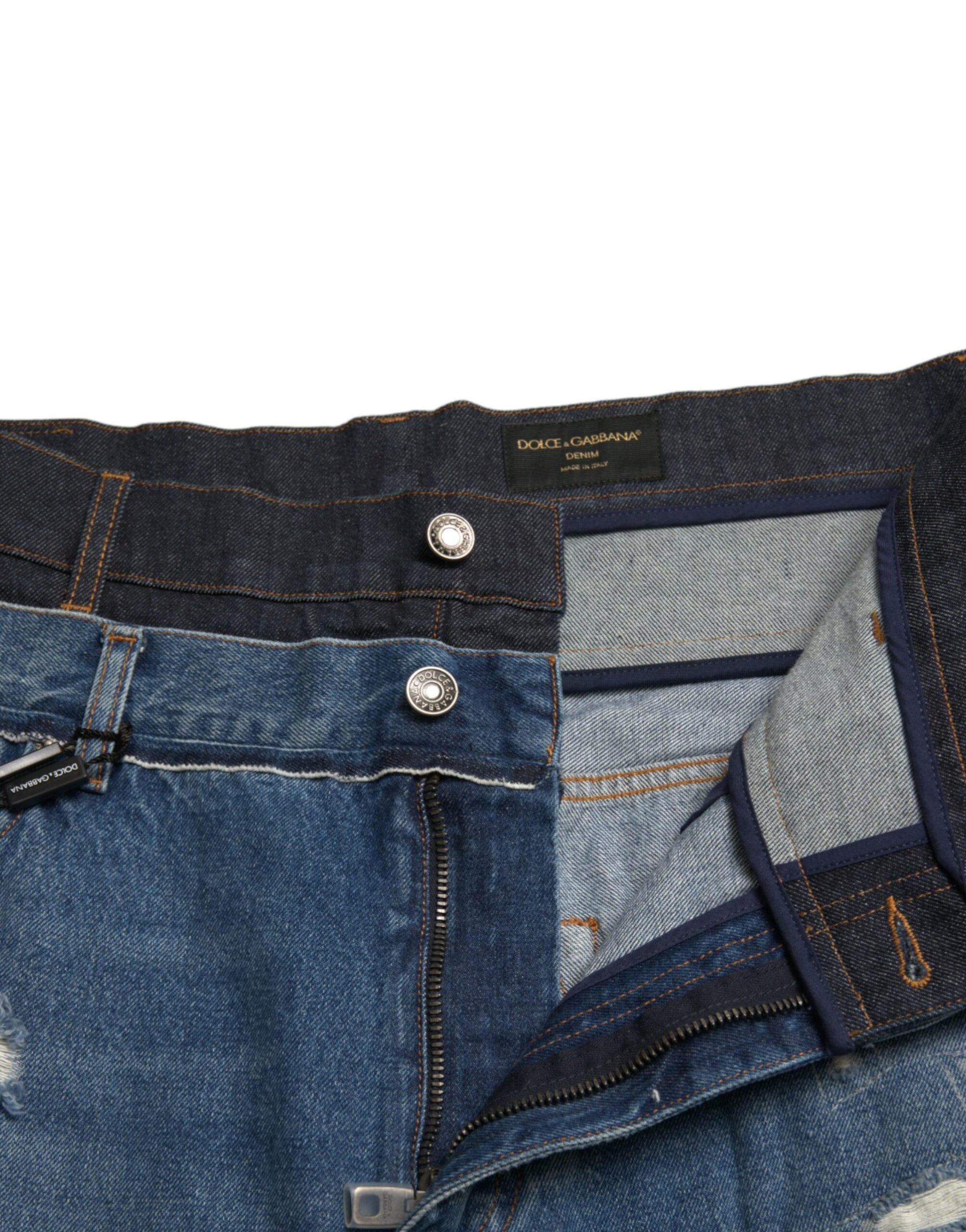 Chique skinny gescheurde denim jeans