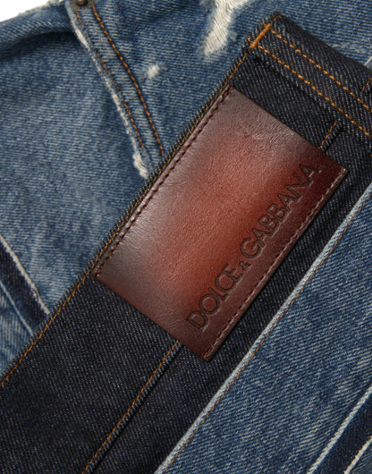 Chique skinny gescheurde denim jeans