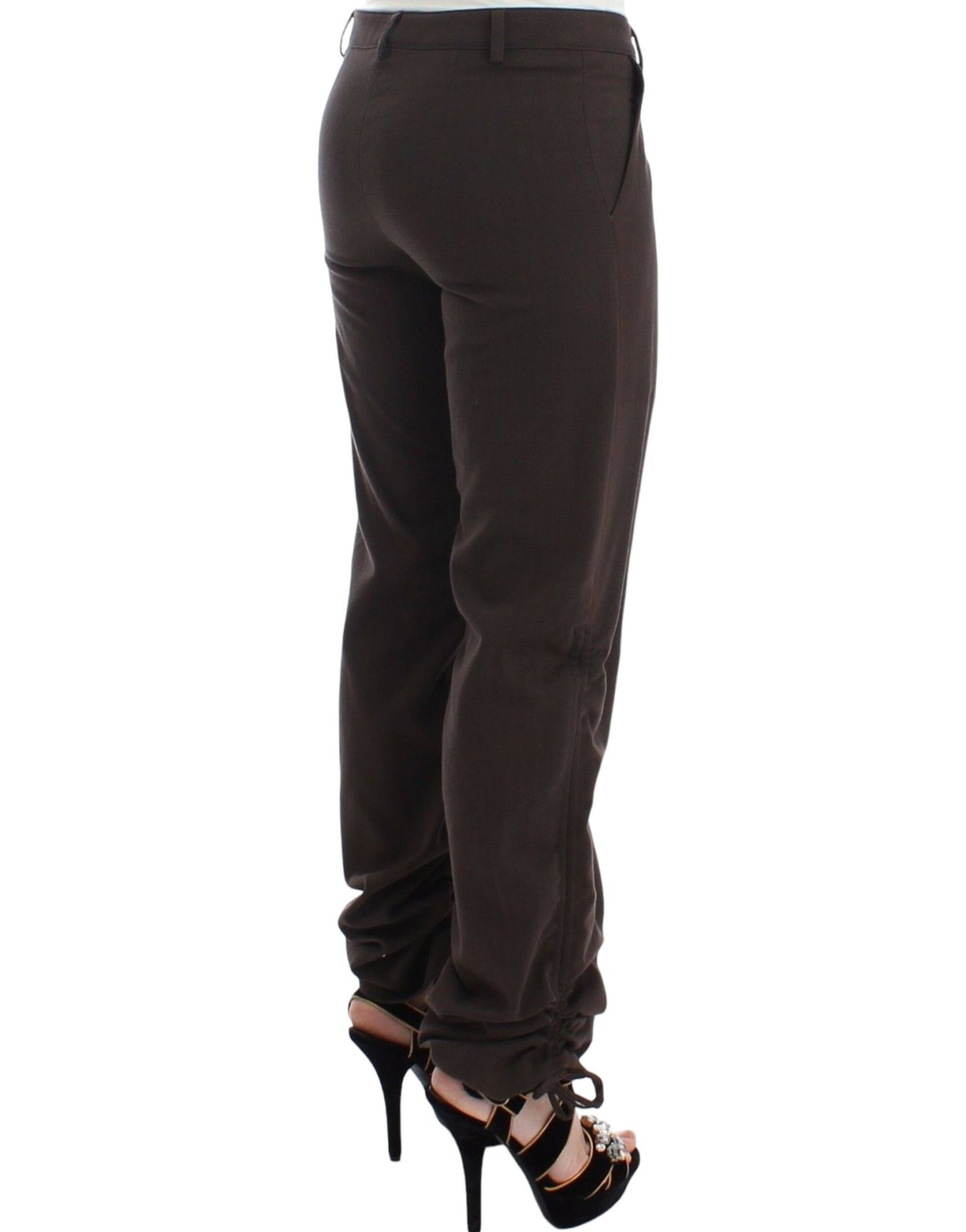 Chique bruine katoenen pantalon