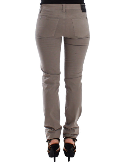 Chique taupe skinny jeans voor een verheven stijl