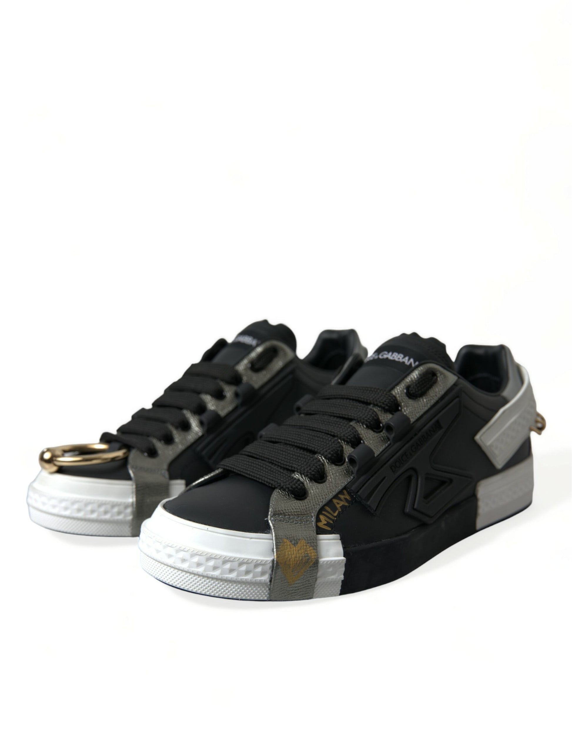 Elegante lage sneakers van kalfsleer