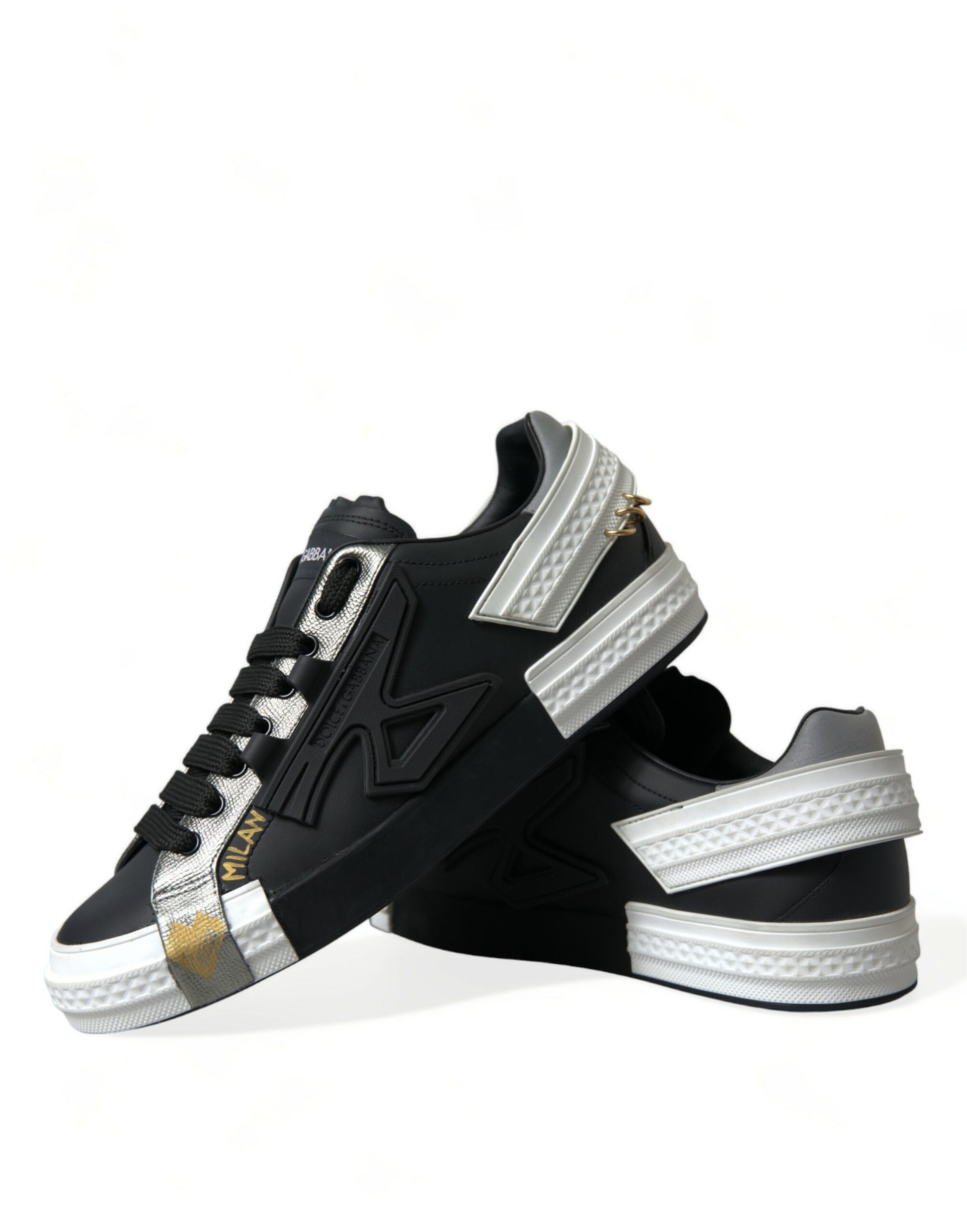 Elegante lage sneakers van kalfsleer