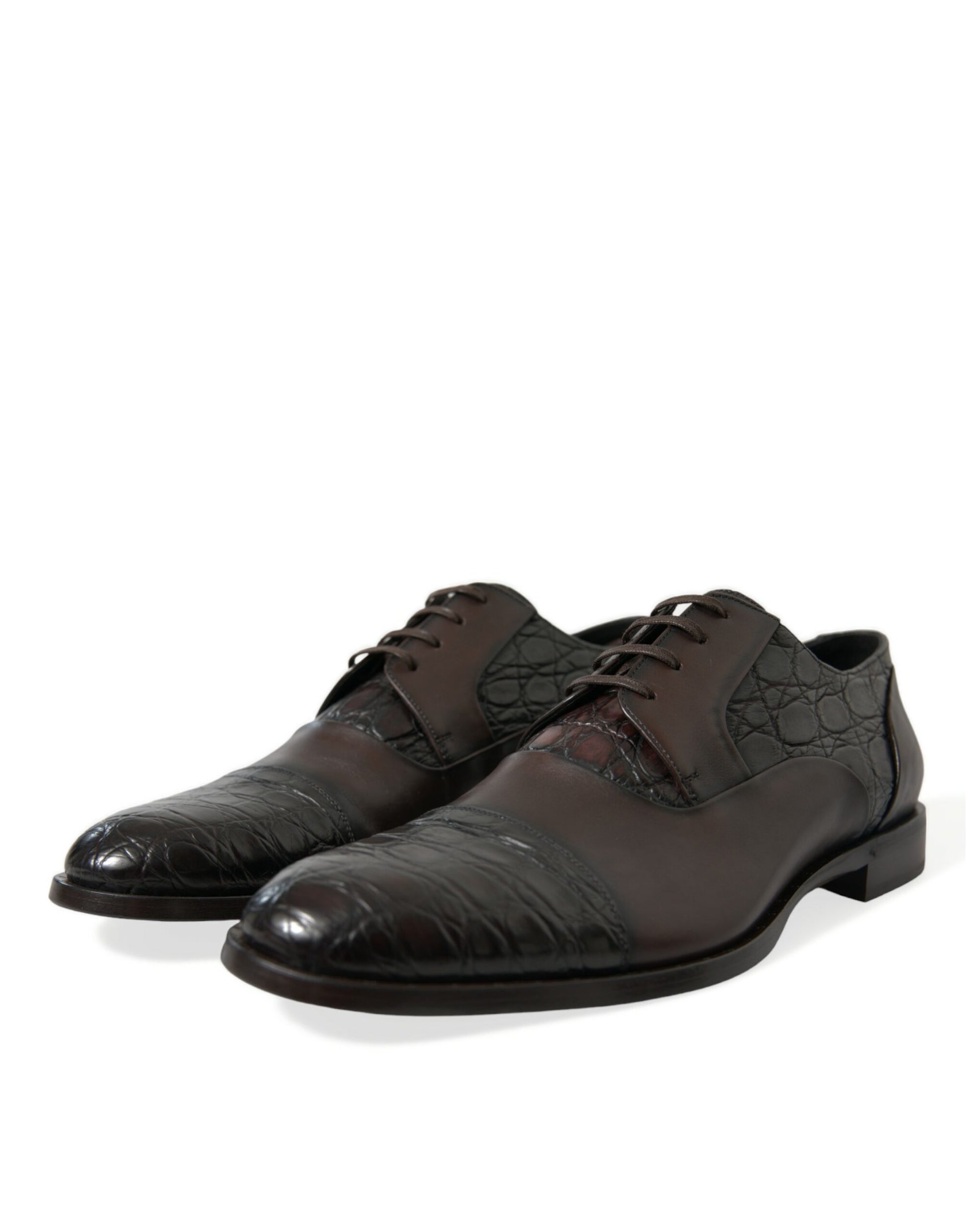 Elegante bruine formele derby-jurkschoenen