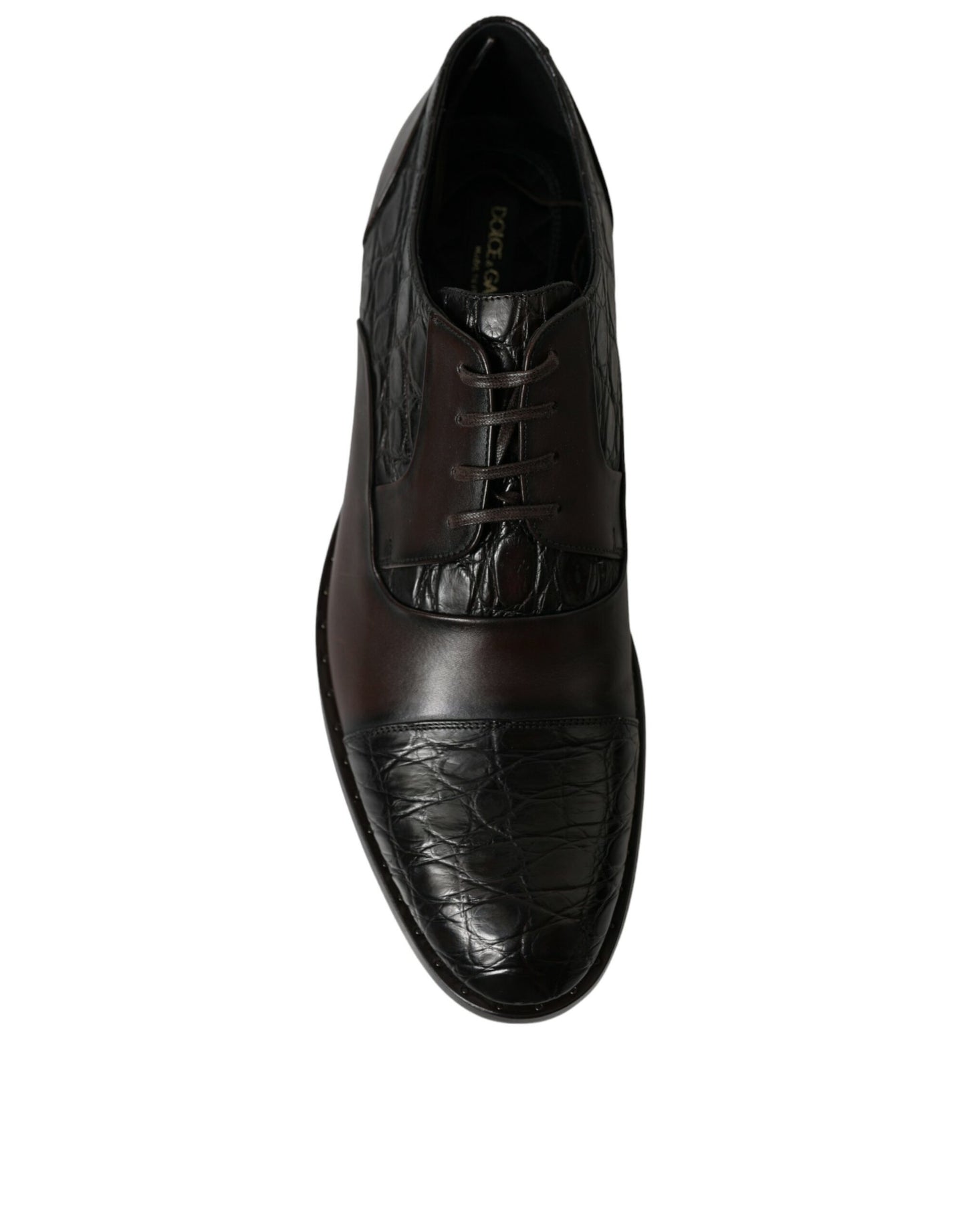 Elegante bruine formele derby-jurkschoenen