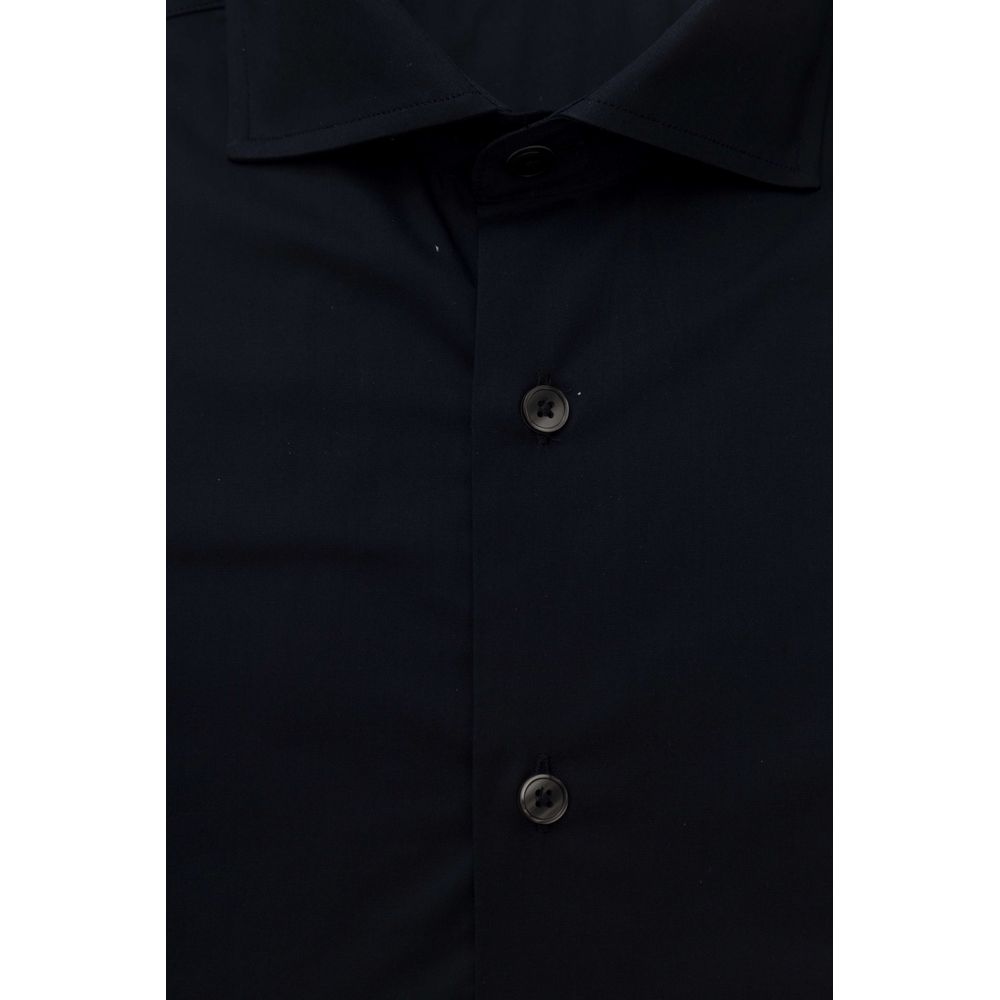 Blue Cotton Men's Shirt