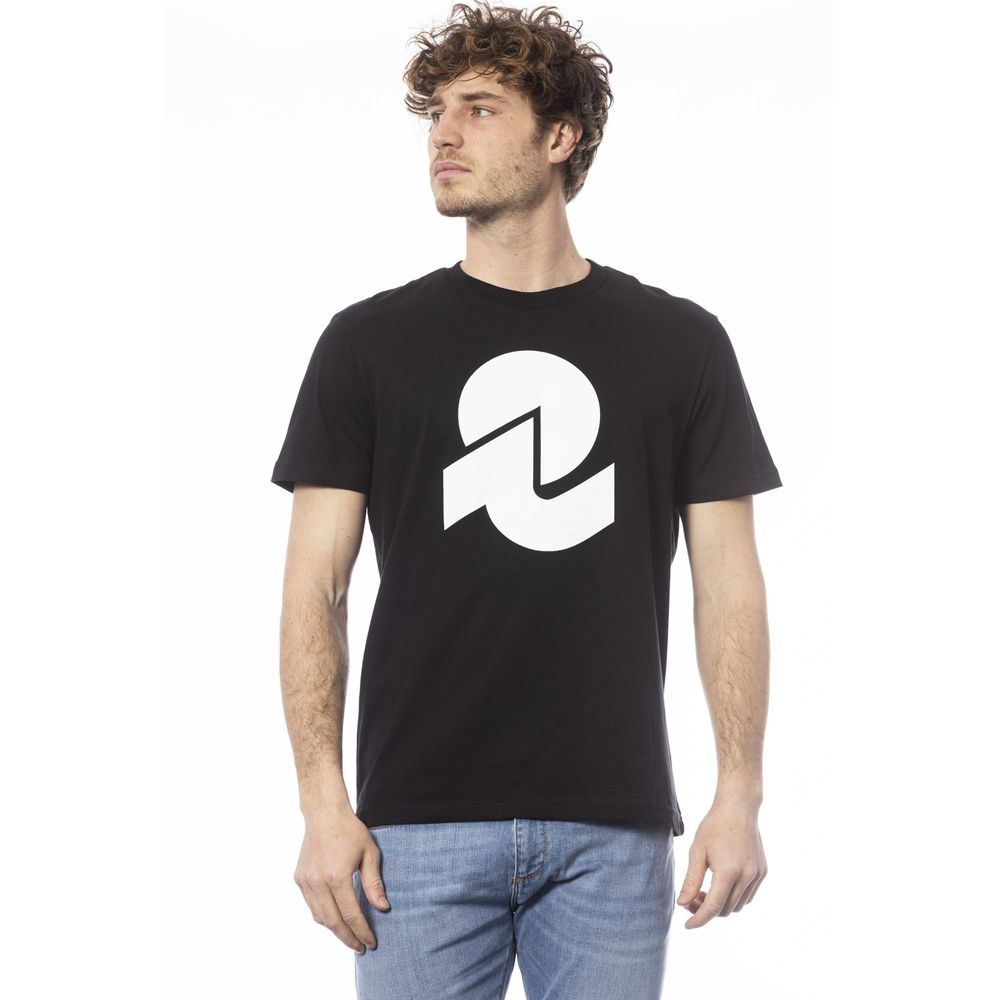 Zwart katoenen heren T-shirt