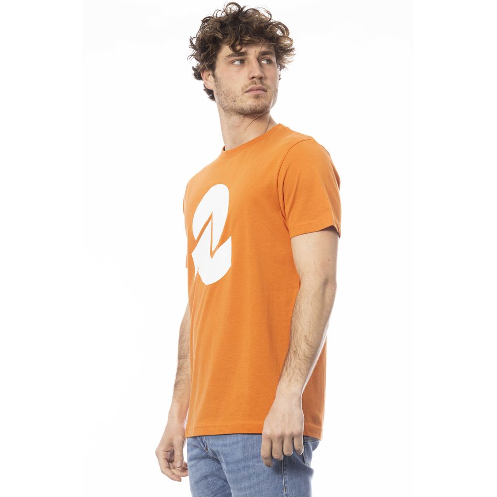 Oranje katoenen heren T-shirt