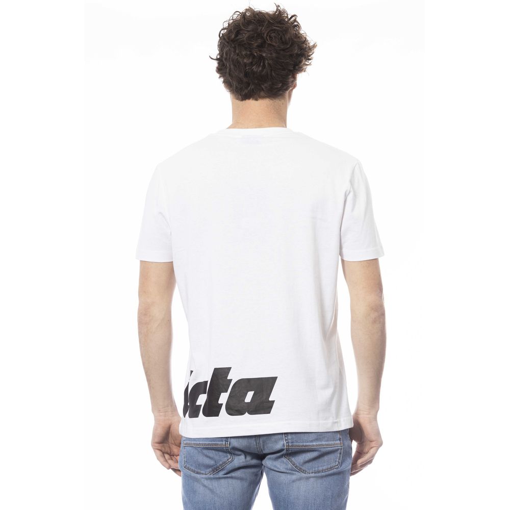 Wit katoenen heren T-shirt