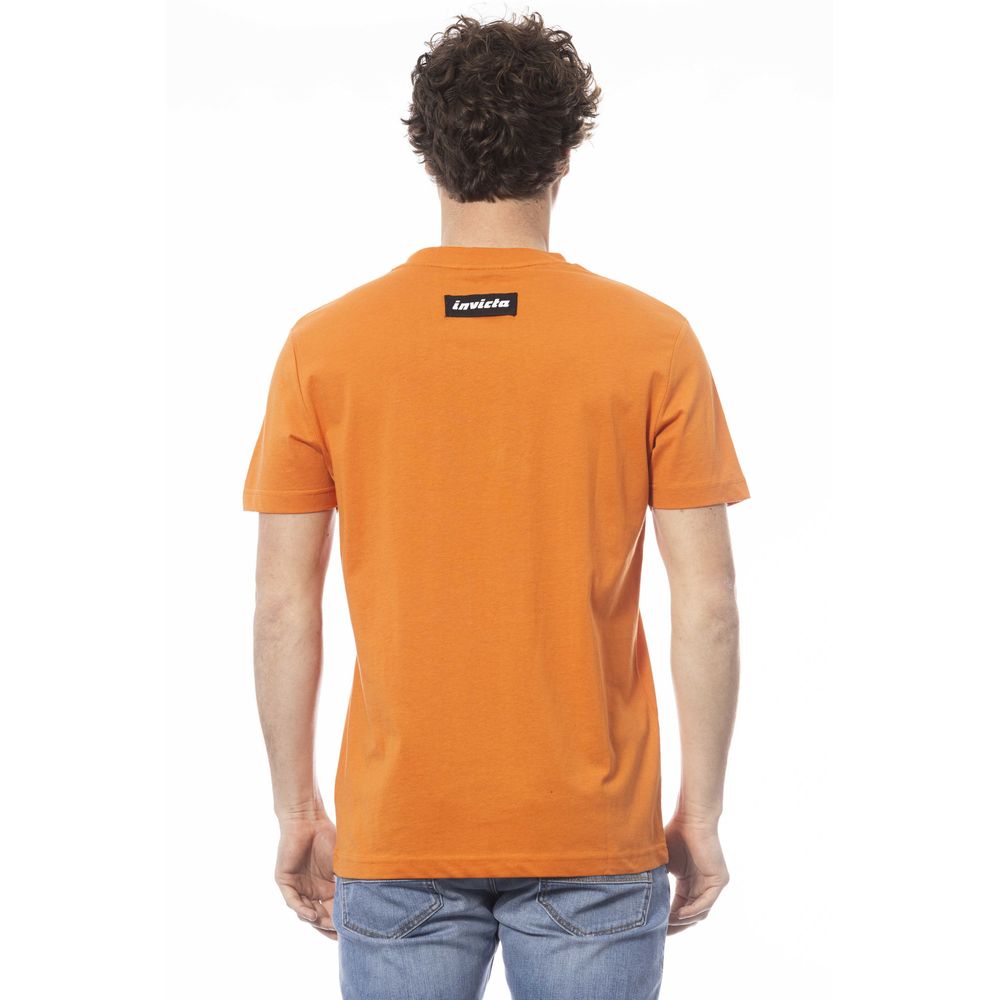 Oranje katoenen heren T-shirt