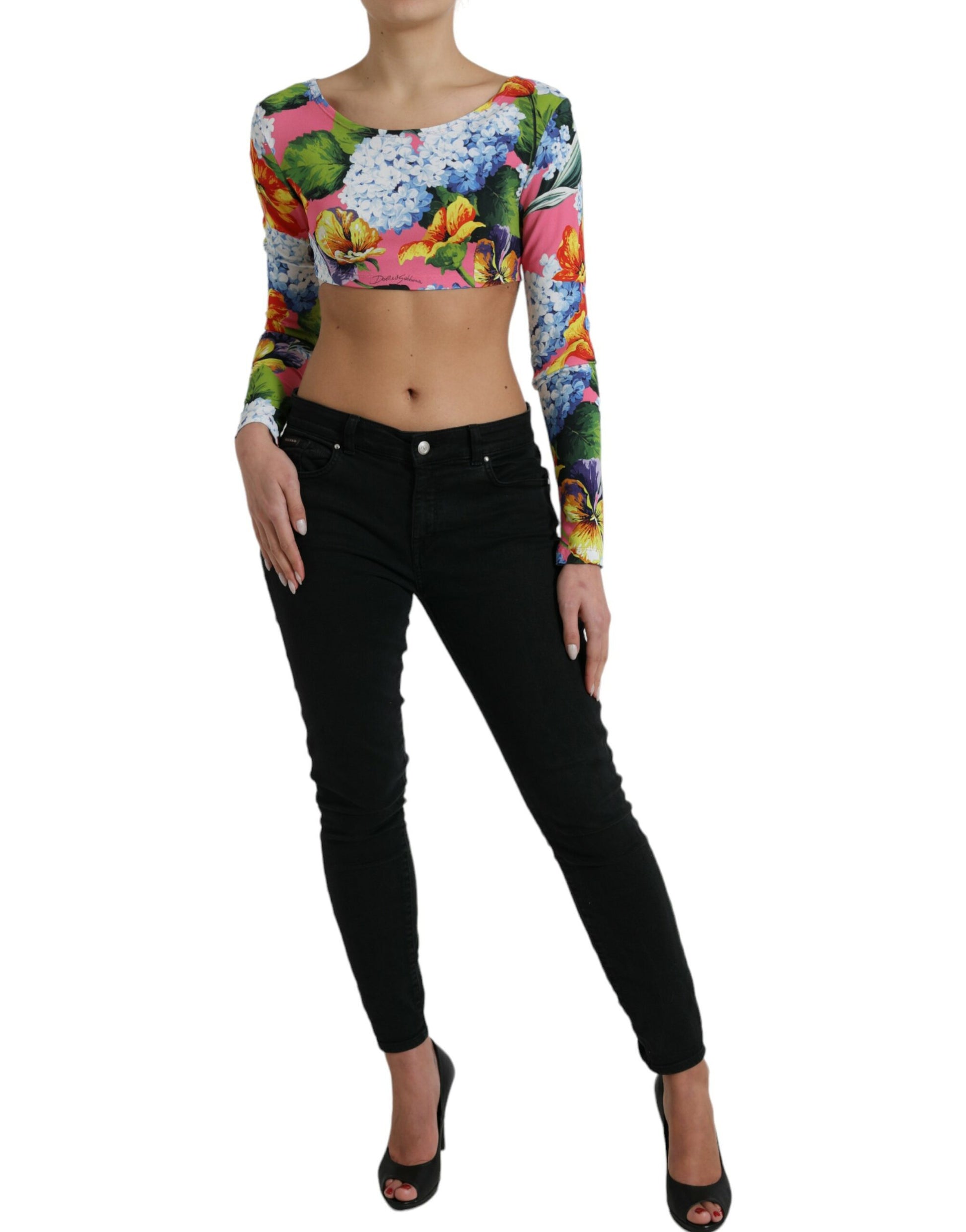 Bloemen Elegantie Cropped Blouse