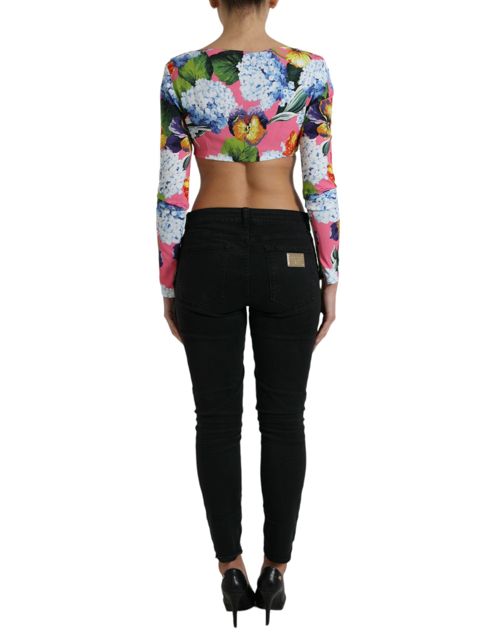 Bloemen Elegantie Cropped Blouse