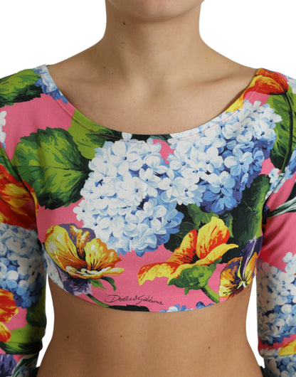 Bloemen Elegantie Cropped Blouse