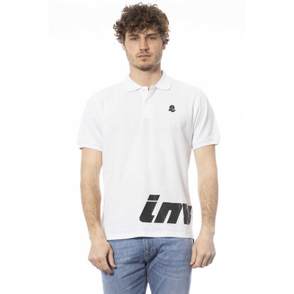 Wit katoenen poloshirt voor heren