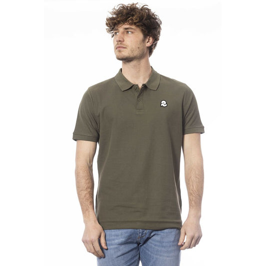 Groen katoenen heren poloshirt