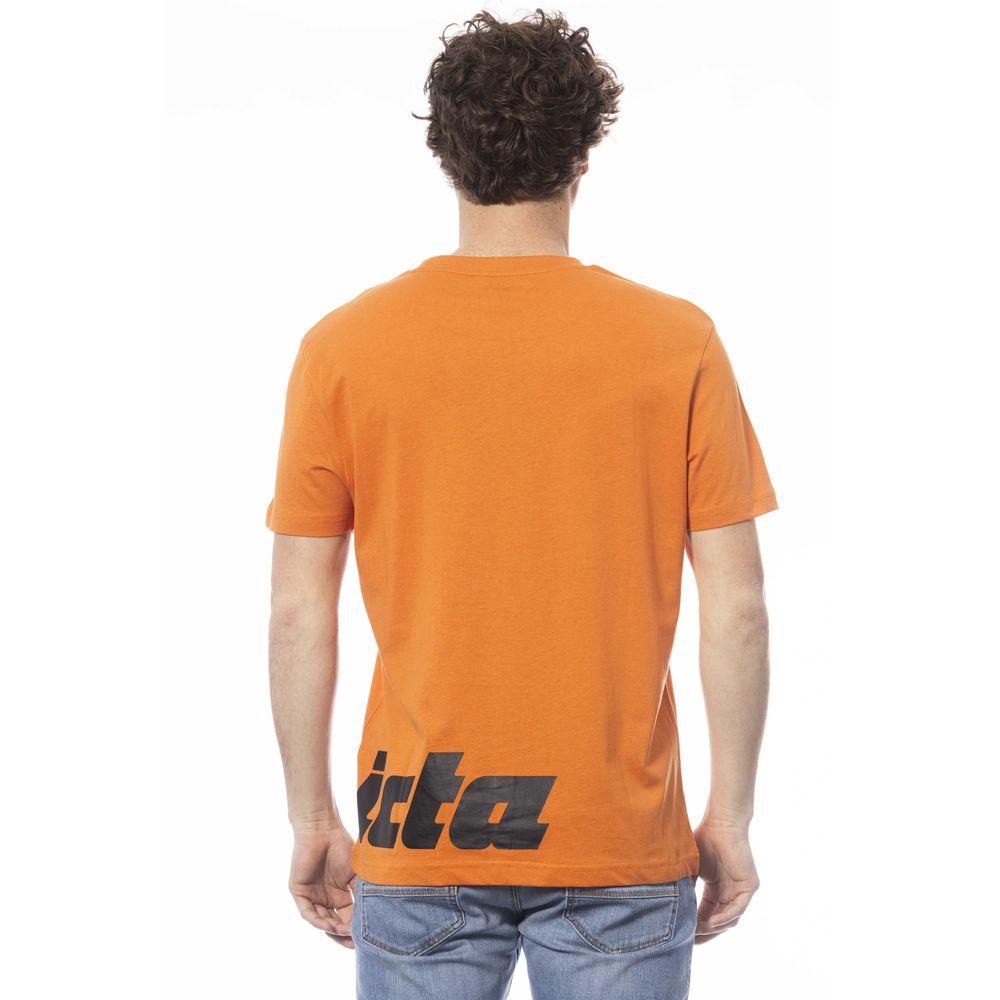 Oranje katoenen heren T-shirt