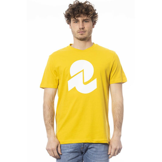 Geel katoenen heren T-shirt