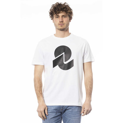 Wit katoenen heren T-shirt