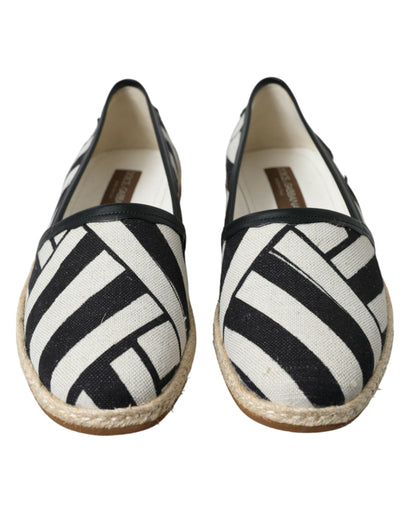 Chique gestreepte canvas espadrilles