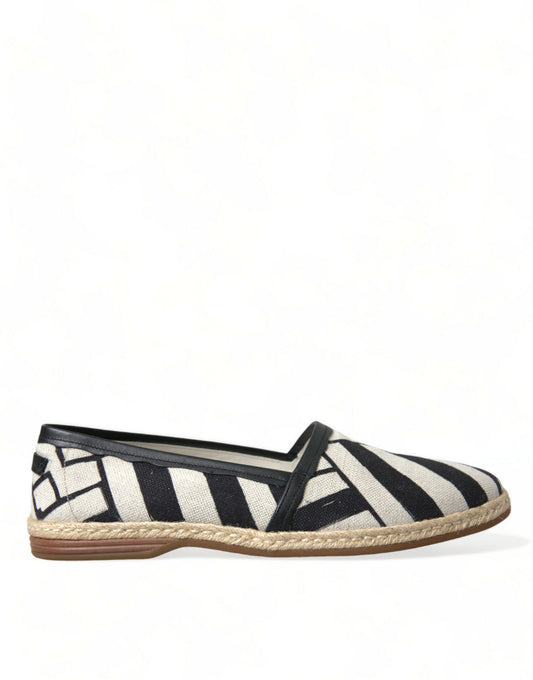 Chique gestreepte canvas espadrilles