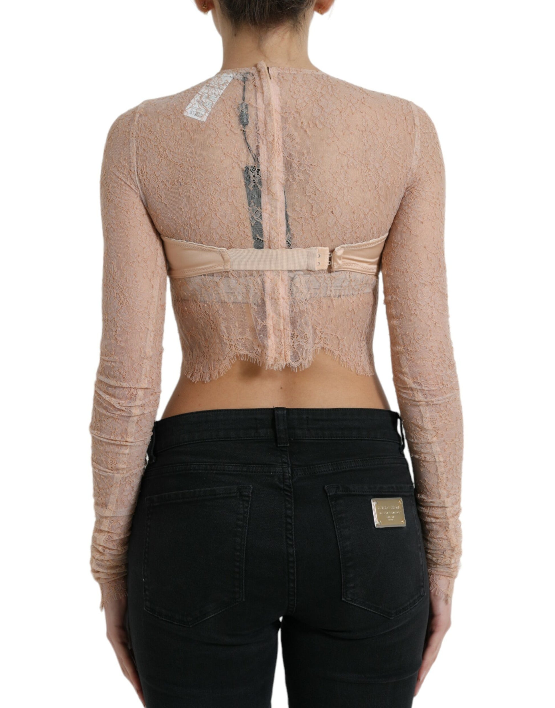 Elegante kanten bustier cropped top