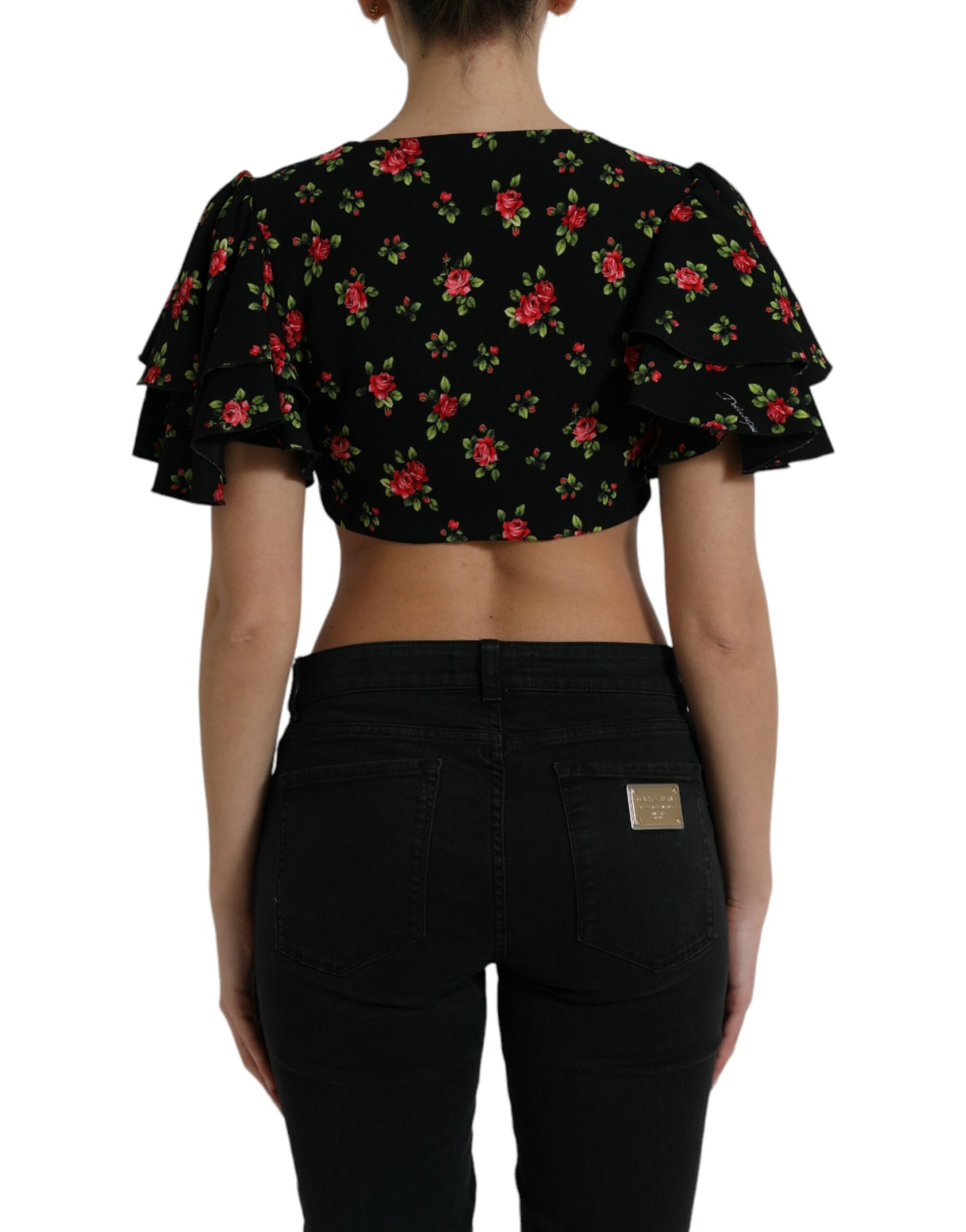 Bloemenprint Cropped Top Luxe Mode