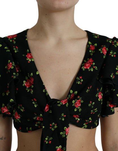 Bloemenprint Cropped Top Luxe Mode