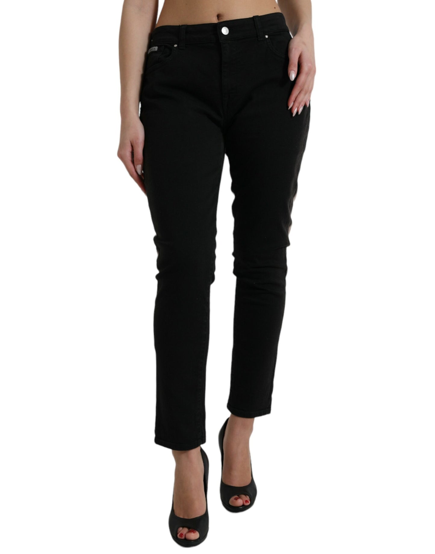 Elegante mid-waist stretch jeans