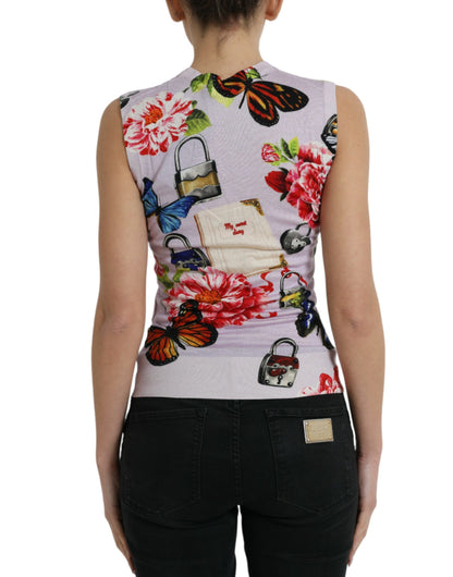 Elegante tanktop van kasjmier-zijdemix