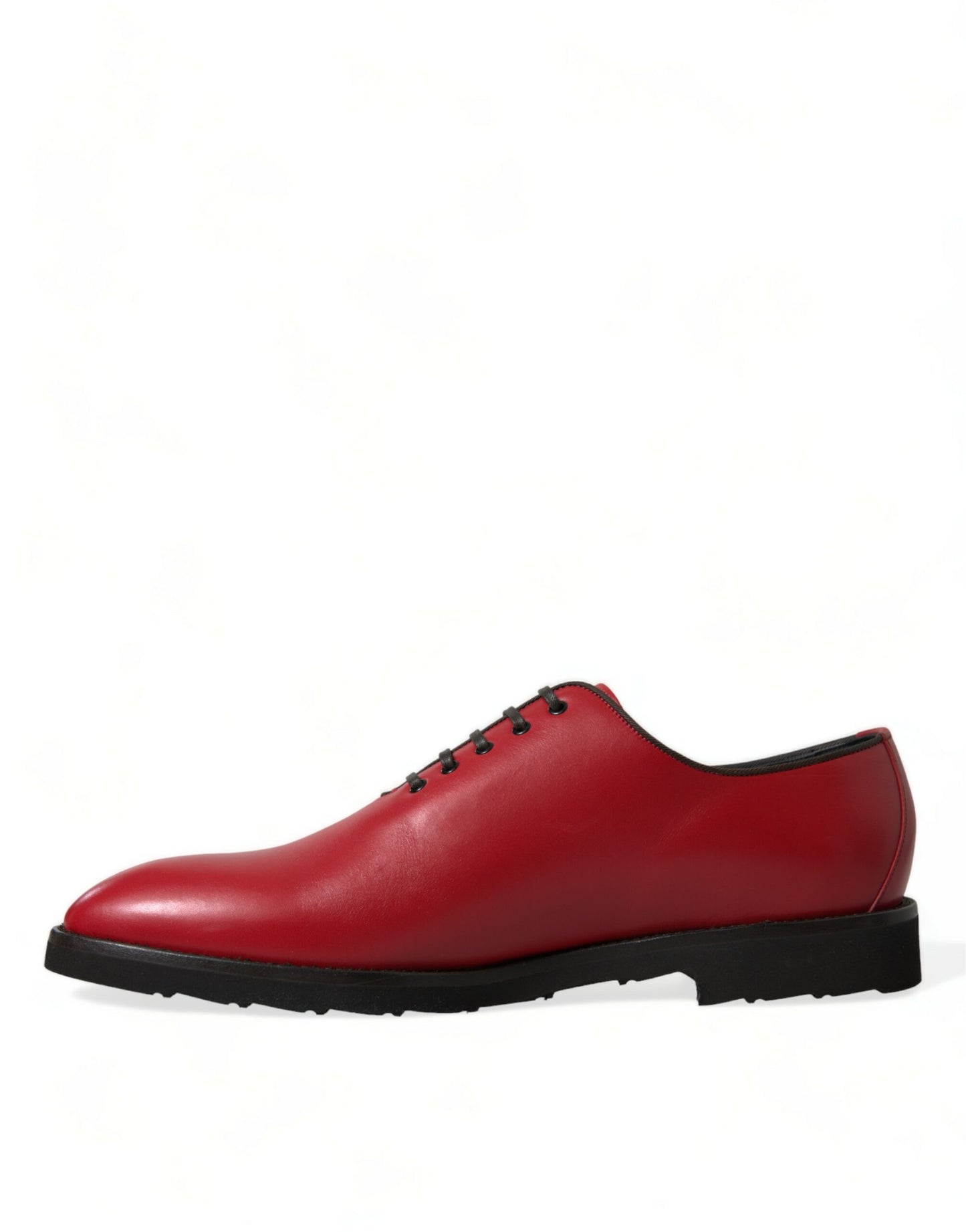 Elegante rode leren Oxford-schoenen