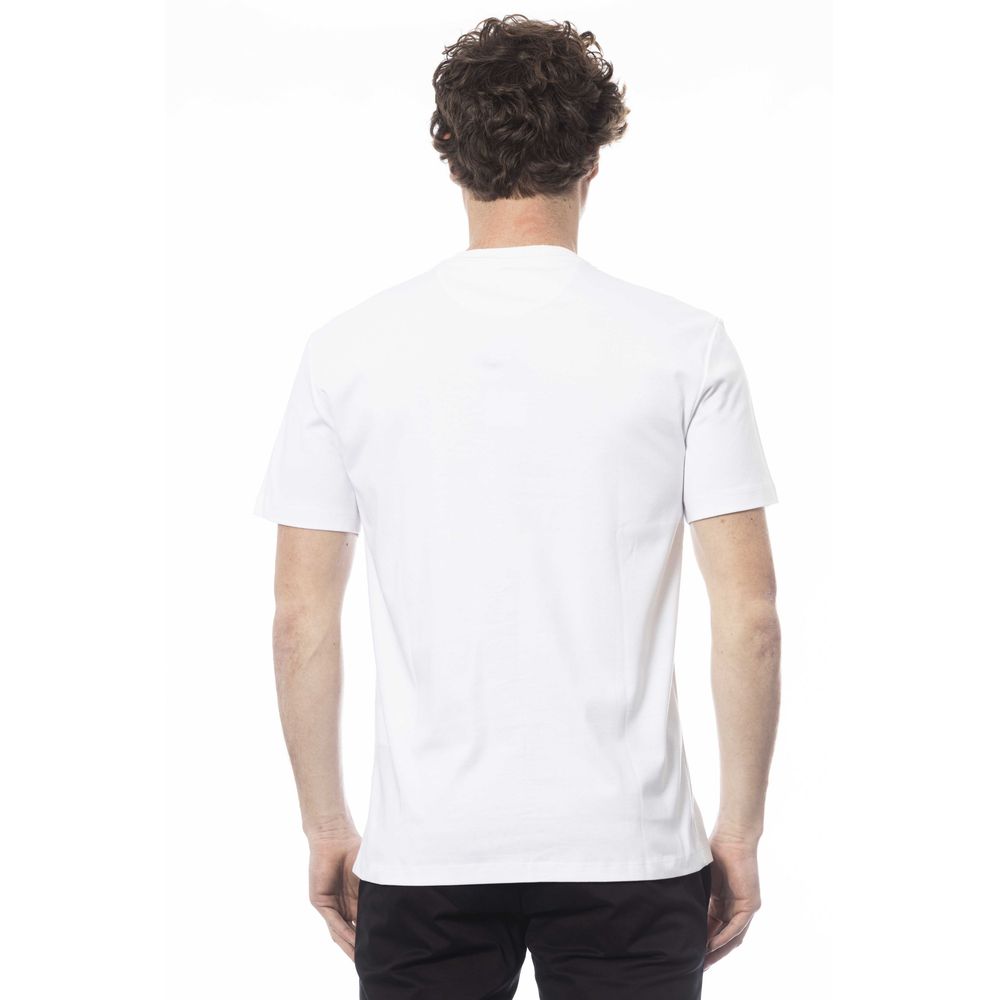 Wit katoenen heren T-shirt