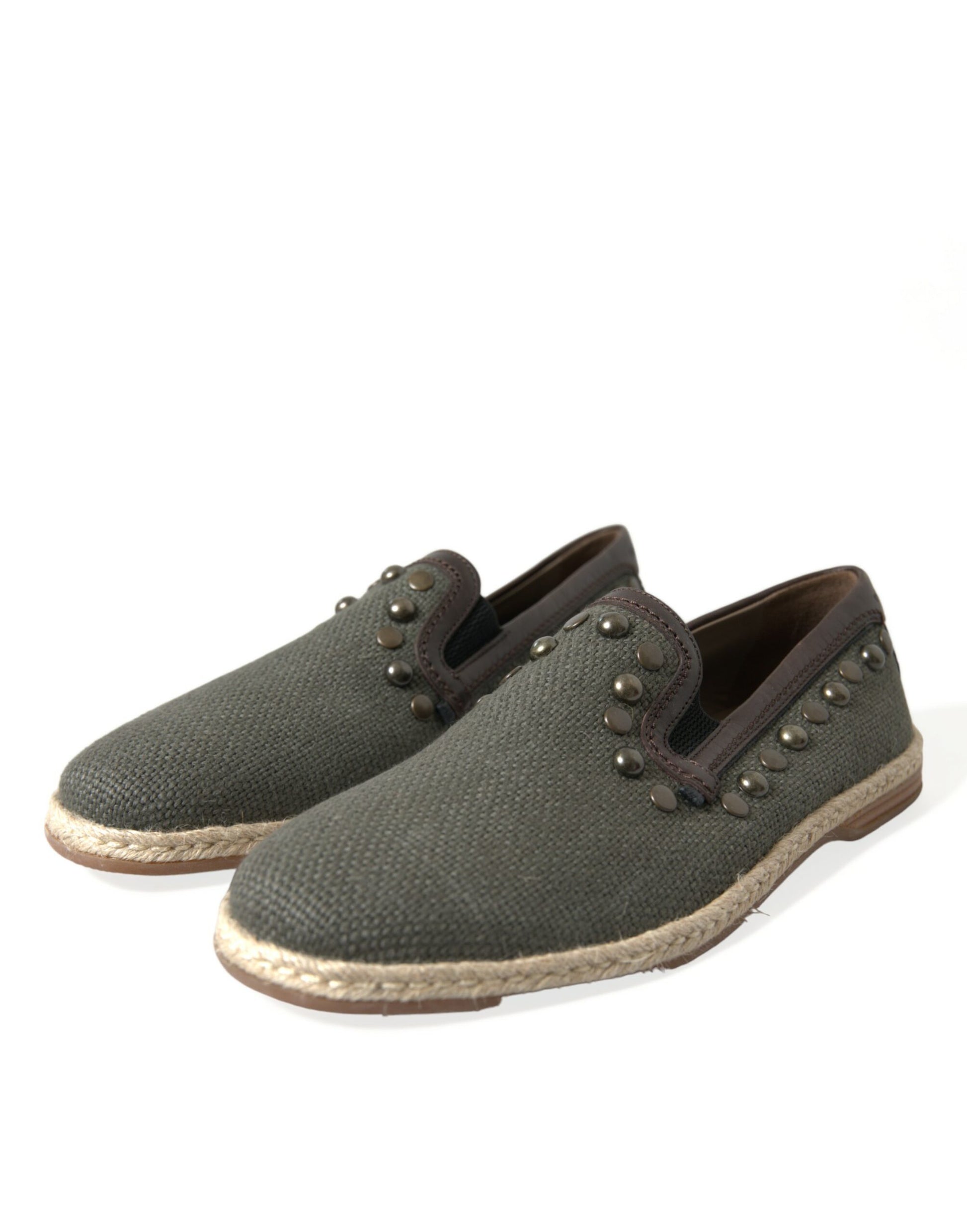 Canvas Loafer Pantoffel Schoenen met Studs