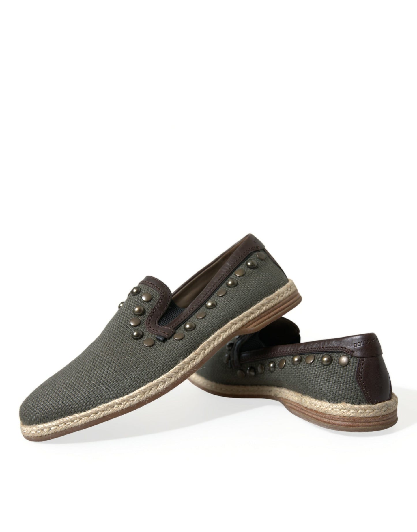 Canvas Loafer Pantoffel Schoenen met Studs