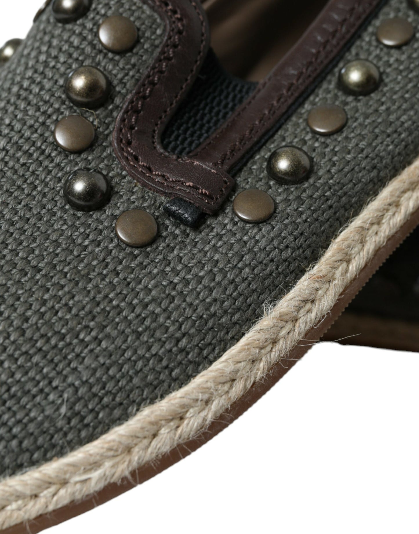 Canvas Loafer Pantoffel Schoenen met Studs