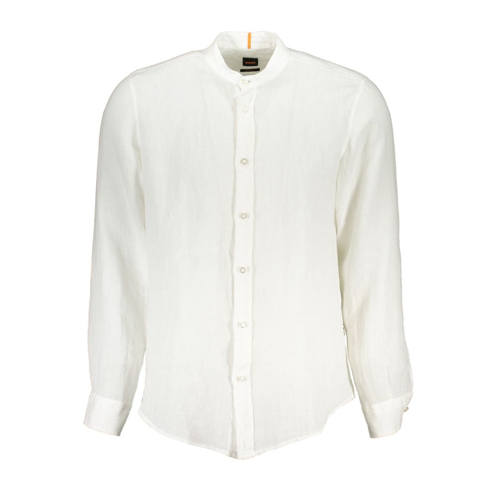 White Linen Men Shirt