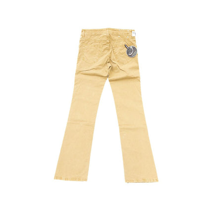 Beige katoenen herenjeans