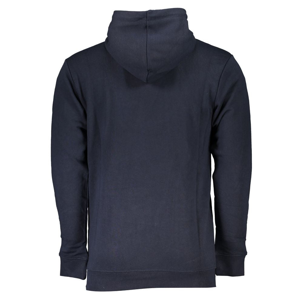 Blue Cotton Men Sweater