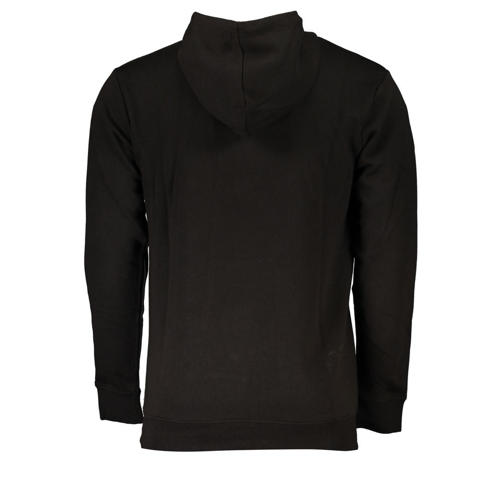 Black Cotton Men Sweater