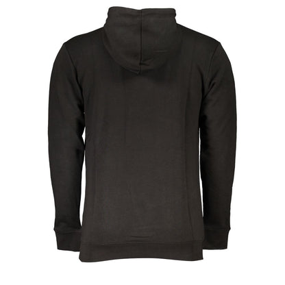 Black Cotton Men Sweater