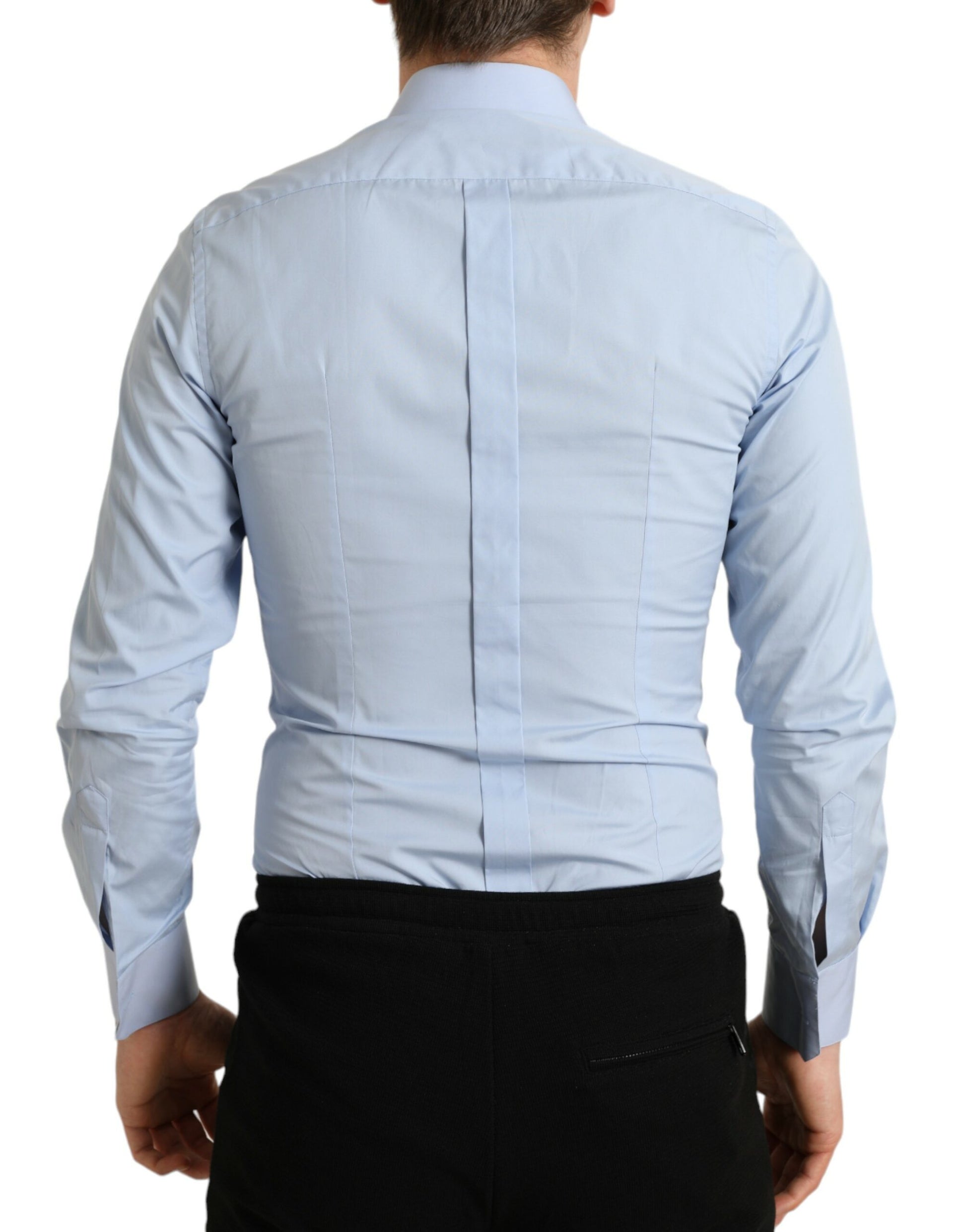 Elegante Slim Fit Hemelsblauwe Overhemd