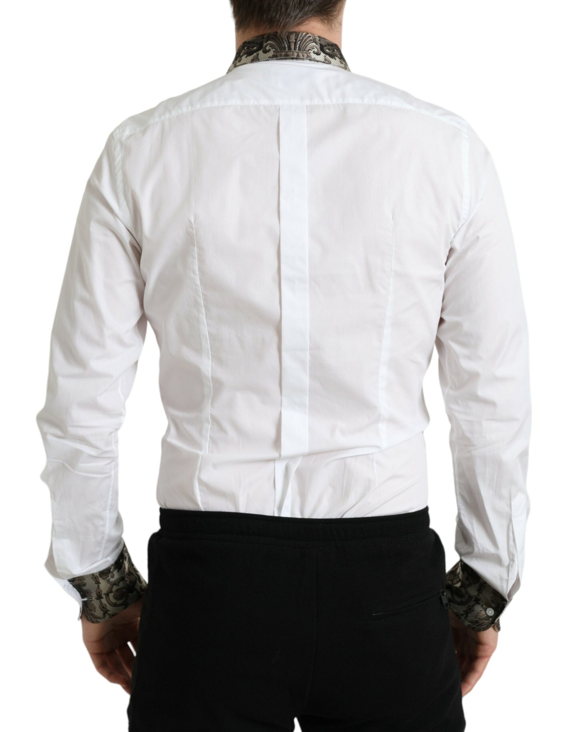 Elegante Slim Fit Franse Manchetten Overhemd