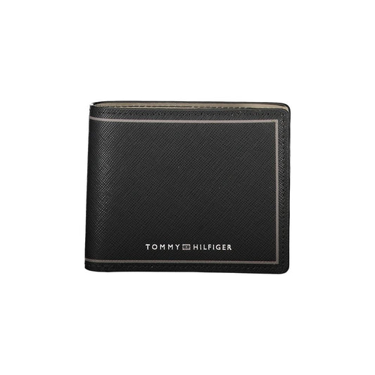 Black Leather Double Card Wallet