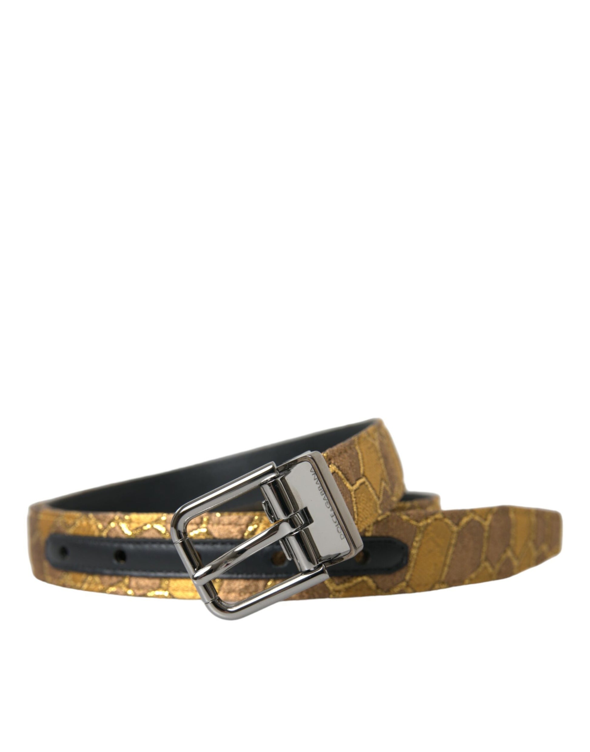 Elegante gouden leren riem