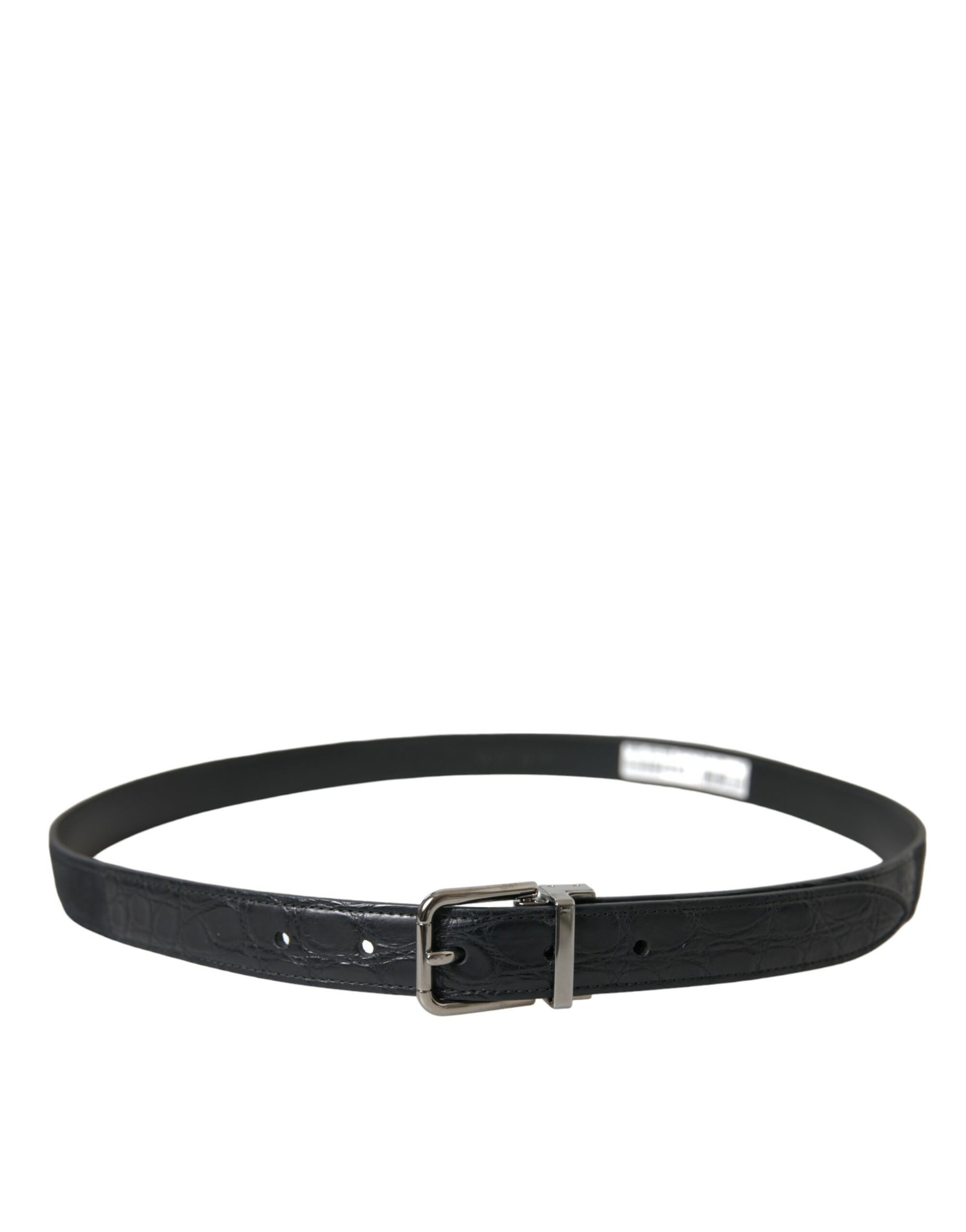 Elegante leren riem met metalen gesp