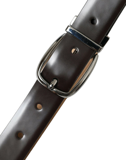 Elegante leren riem met opvallende gesp