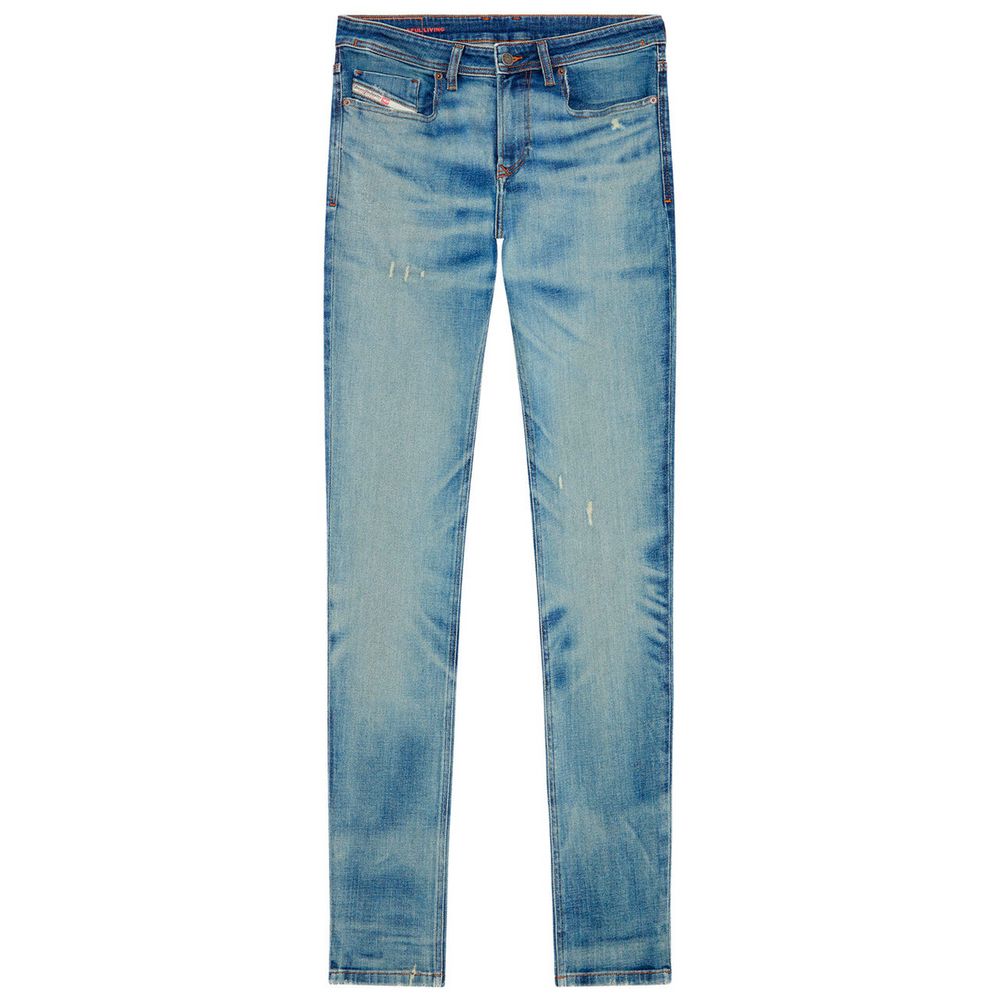 Strakke skinny heren denim met lage taille