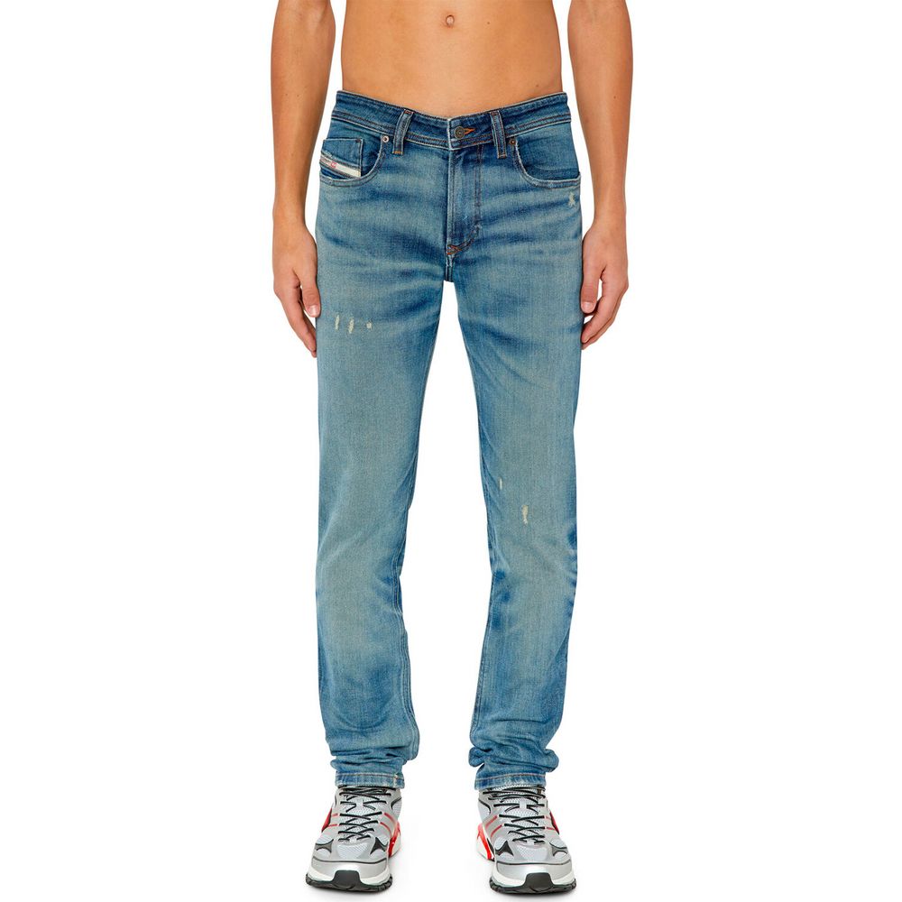 Strakke skinny heren denim met lage taille