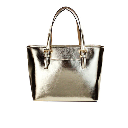 Jet Set Pale Gold Metallic XS Carryall Top Zip Tote Bag Portemonnee