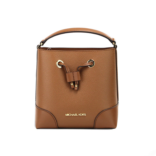 Mercer Kleine Bagage Gekorrelde Leren Emmer Crossbody Tas Portemonnee